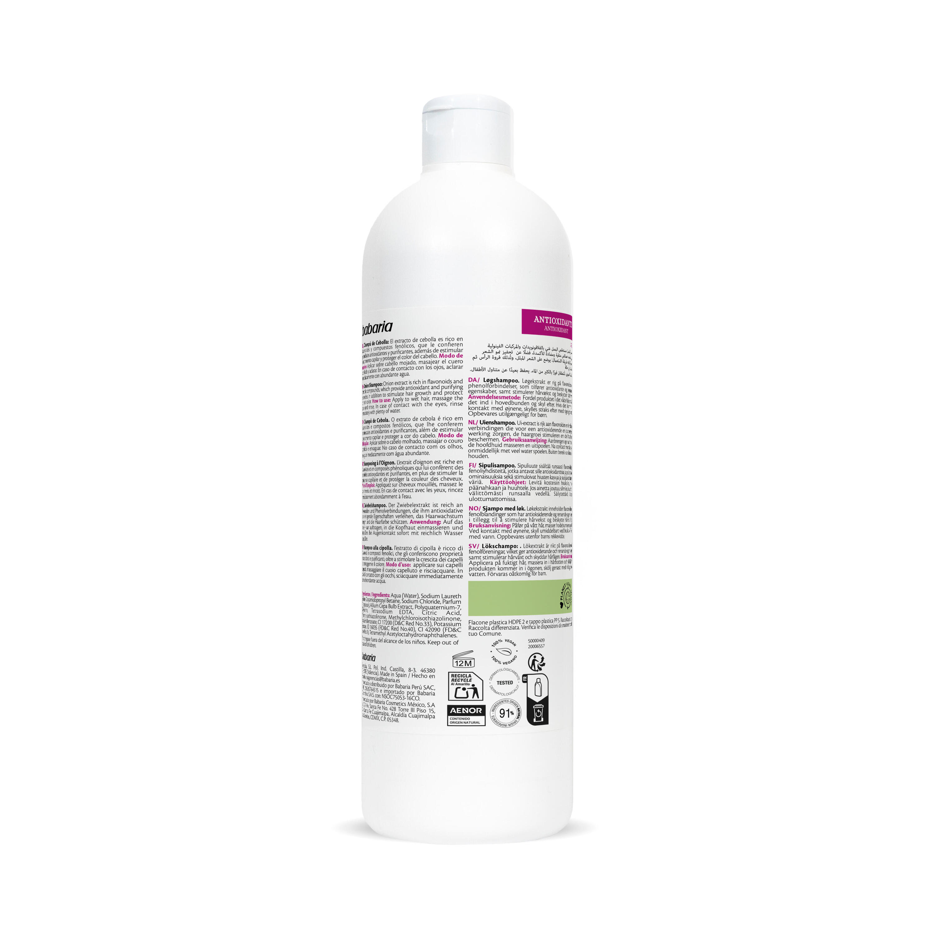 BABARIA Champú de Cebolla 600 mL 2/6