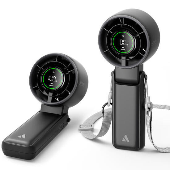 Aecooly Halo 02 Ventilador de mano portátil, negro