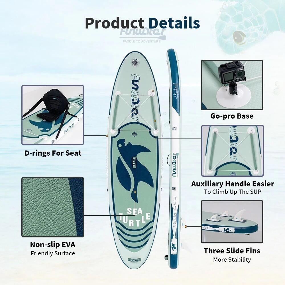 SUP Board Wide Stable Max 180kg 320x83x15cm SUPFW09C 3/7