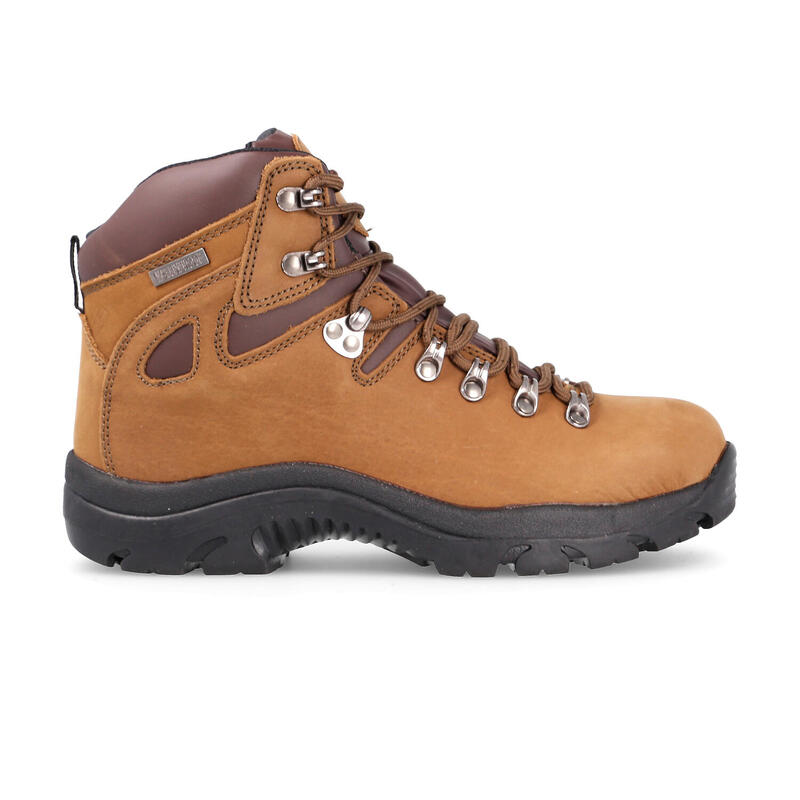 Bota Montaña con cordones piel waterproof hombre Roncesvalles marron