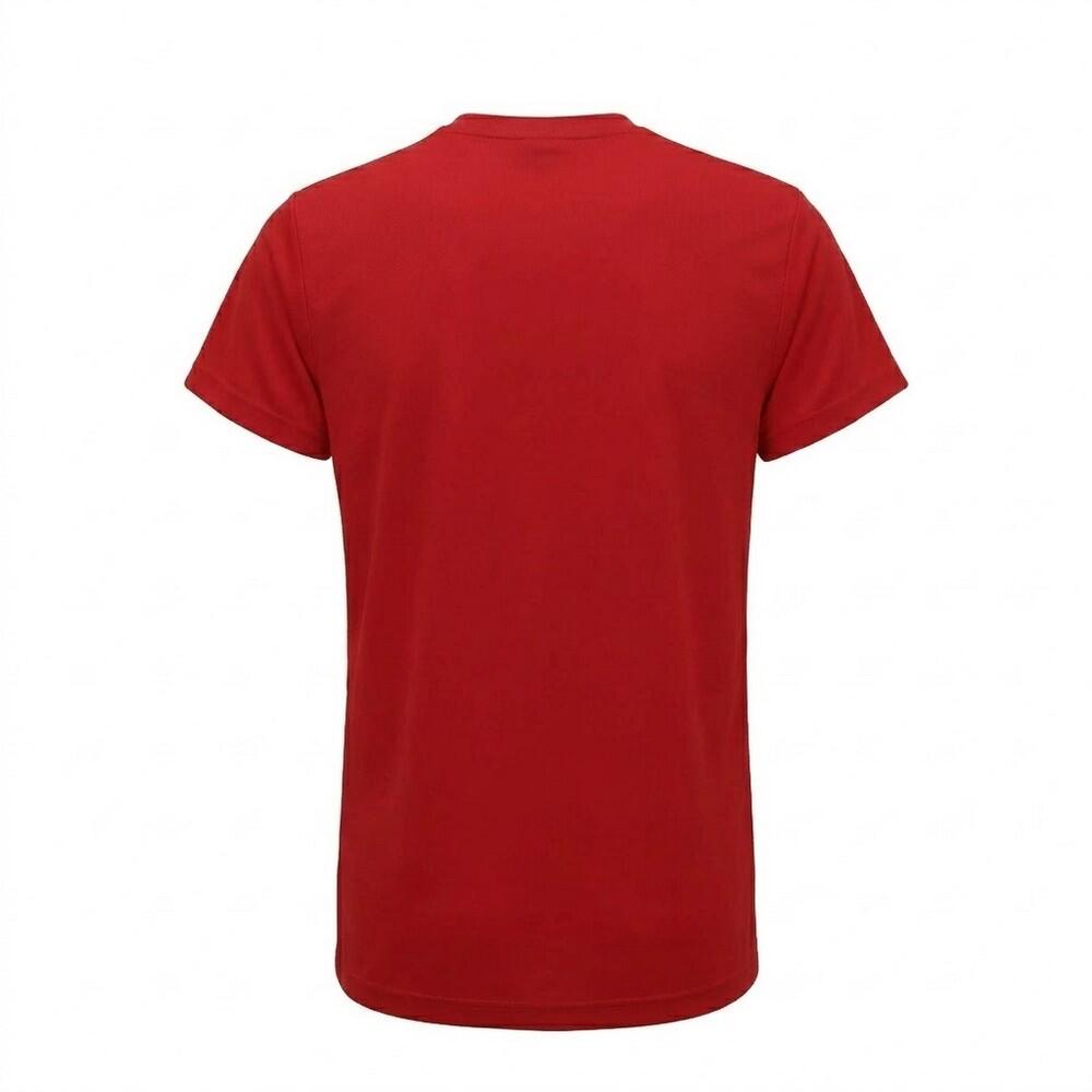 Tri Dri Maglietta Fitness Leggera Manica Corta Uomo TriDri Performance Rosso 2/2
