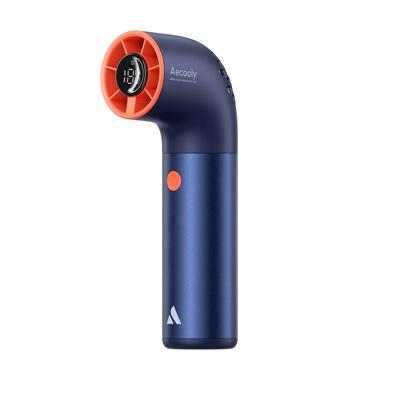 Handventilator - compact en krachtig - aecooly aero ultra - blauw en oranje