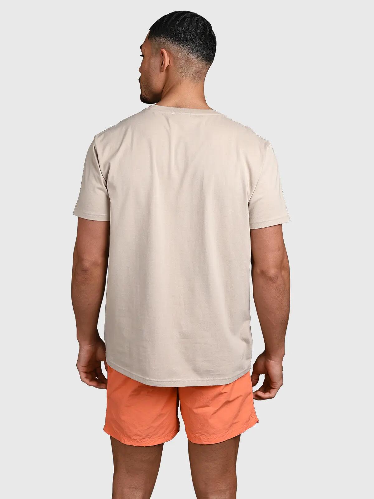 Leeway Homme T-shirt Mode Coupe régulière Col rond Feather Grey 2/7