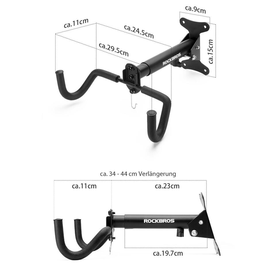 ROCKBROS Fahrrad Montageständer Wandhalter Wandhalterung 7/7
