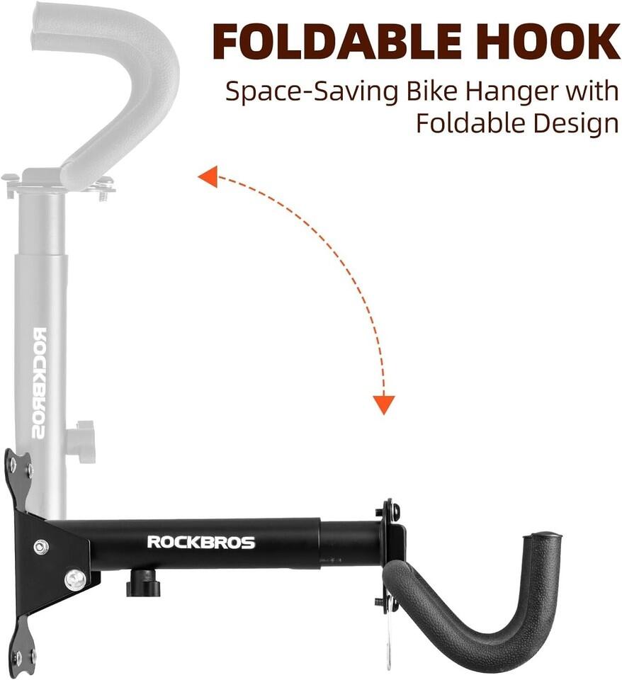 ROCKBROS Fahrrad Montageständer Wandhalter Wandhalterung 5/7