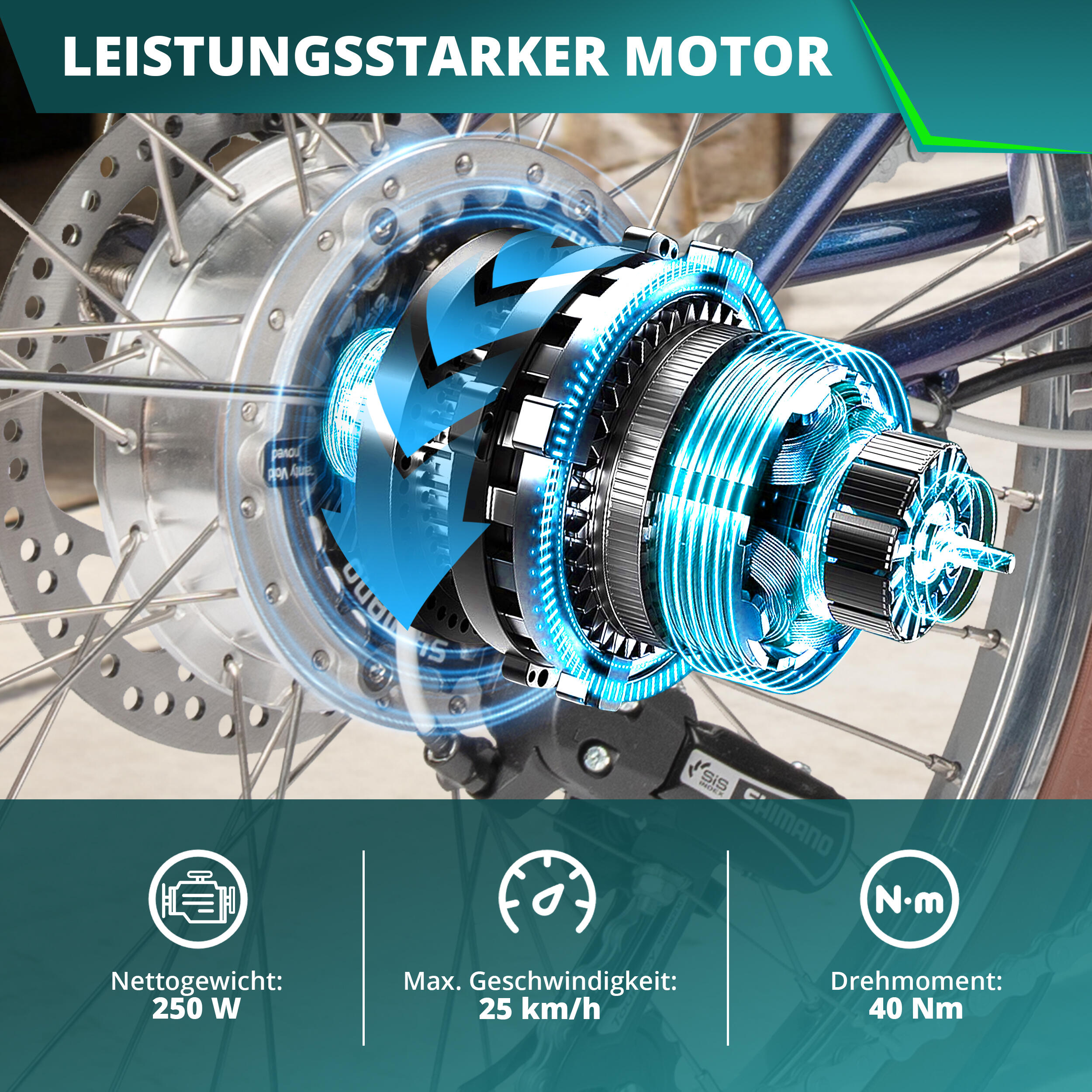Vélo électrique léger Maxtron Smart20 – Moteur 250 W, batterie 36 V 5,2 Ah. 4/7