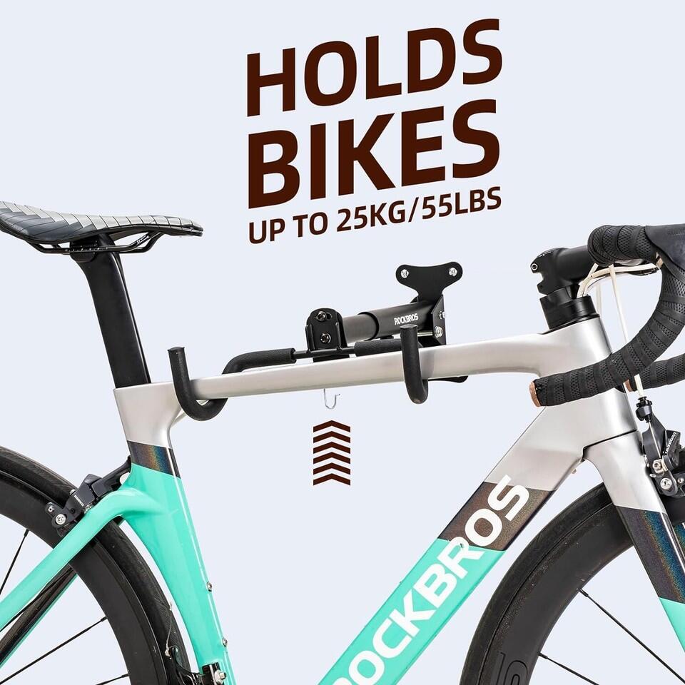 ROCKBROS Fahrrad Montageständer Wandhalter Wandhalterung 2/7