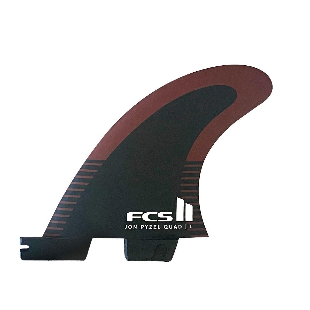 2 ailerons FCS II Pyzel Quad Rear Fin Set-LRG 1/2
