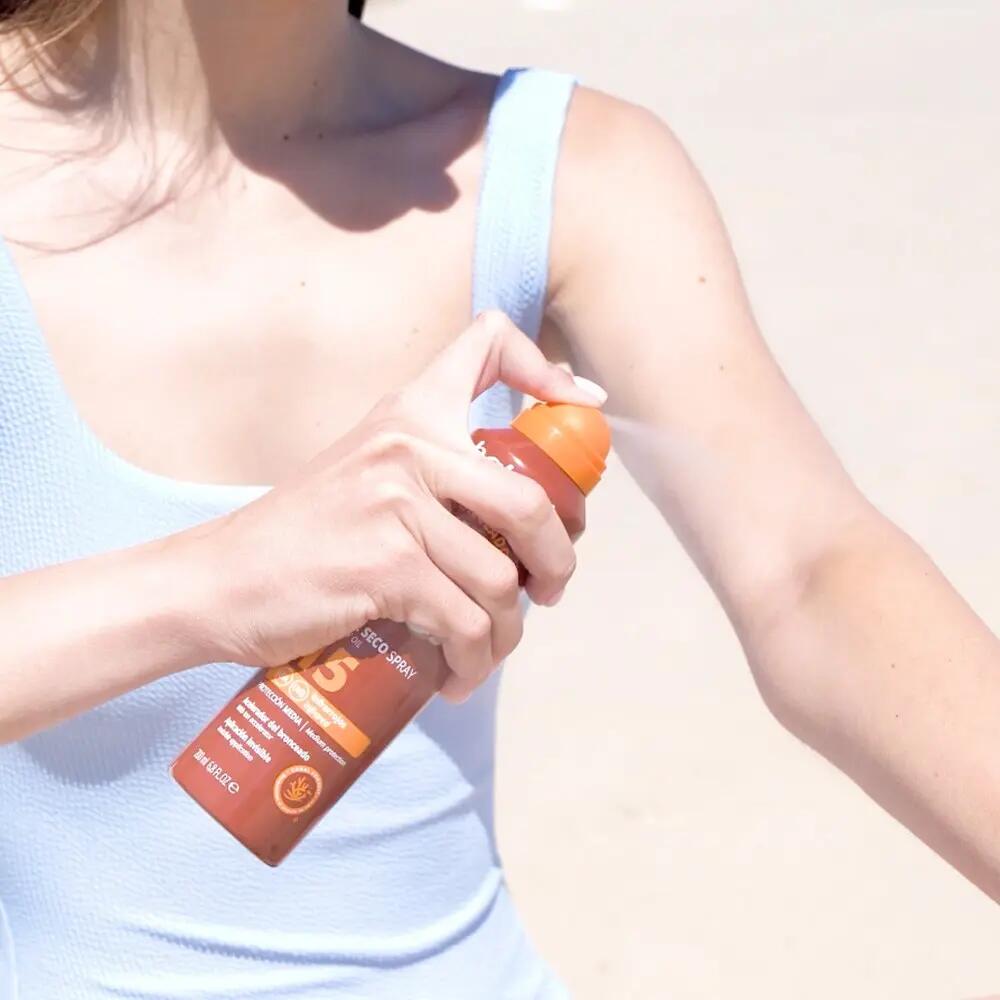 Bronceador Cuerpo Bruma Protector Solar SPF15 Pack de 2 4/7
