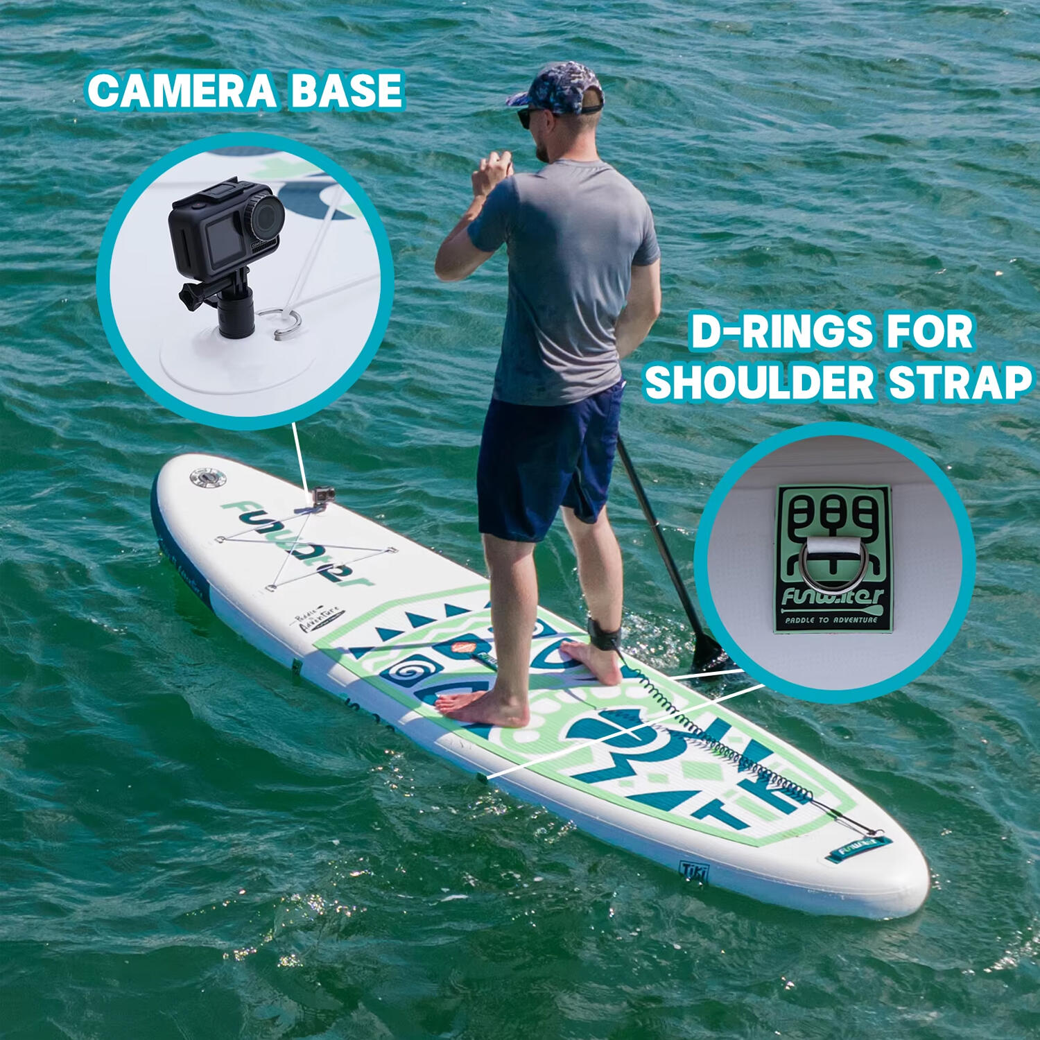 SUP Board Wide Stable Max 180kg 320x83x15cm SUPFW05A 5/7