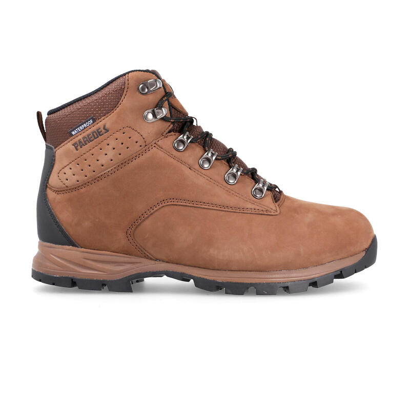 Bota Montaña con cordones piel waterproof hombre Gelada Marron