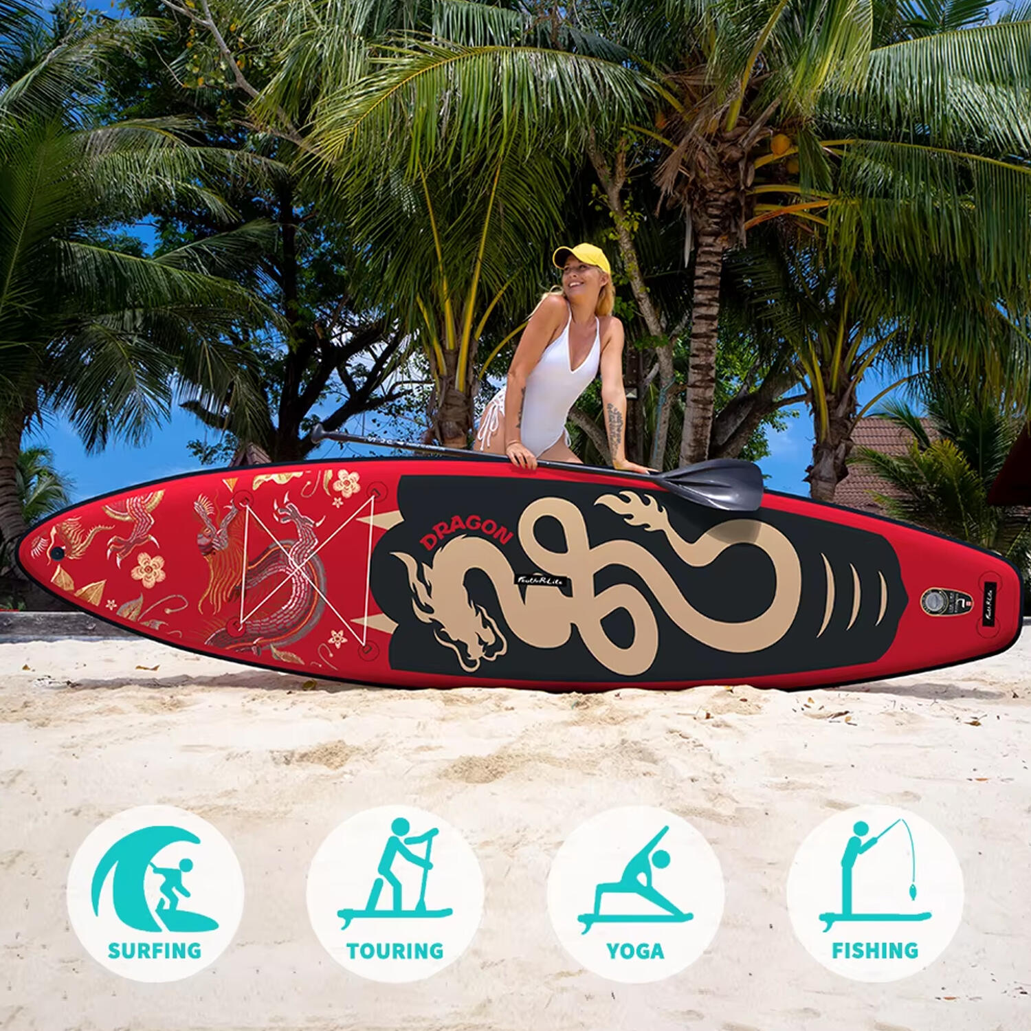 SUP Board Wide Stable Max 180kg 350x83x15cm SUPFR17S 7/7