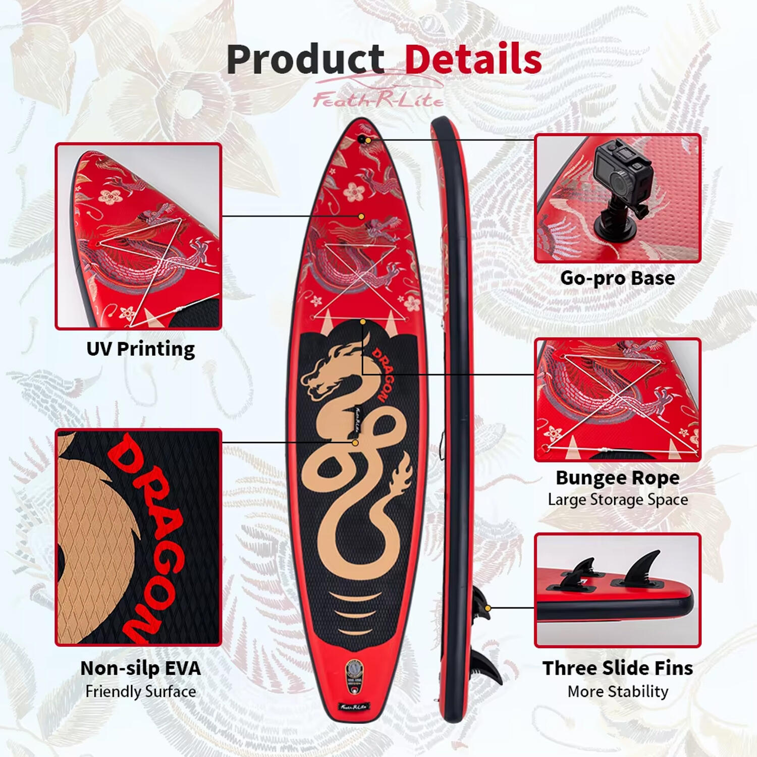 SUP Board Wide Stable Max 180kg 350x83x15cm SUPFR17S 3/7