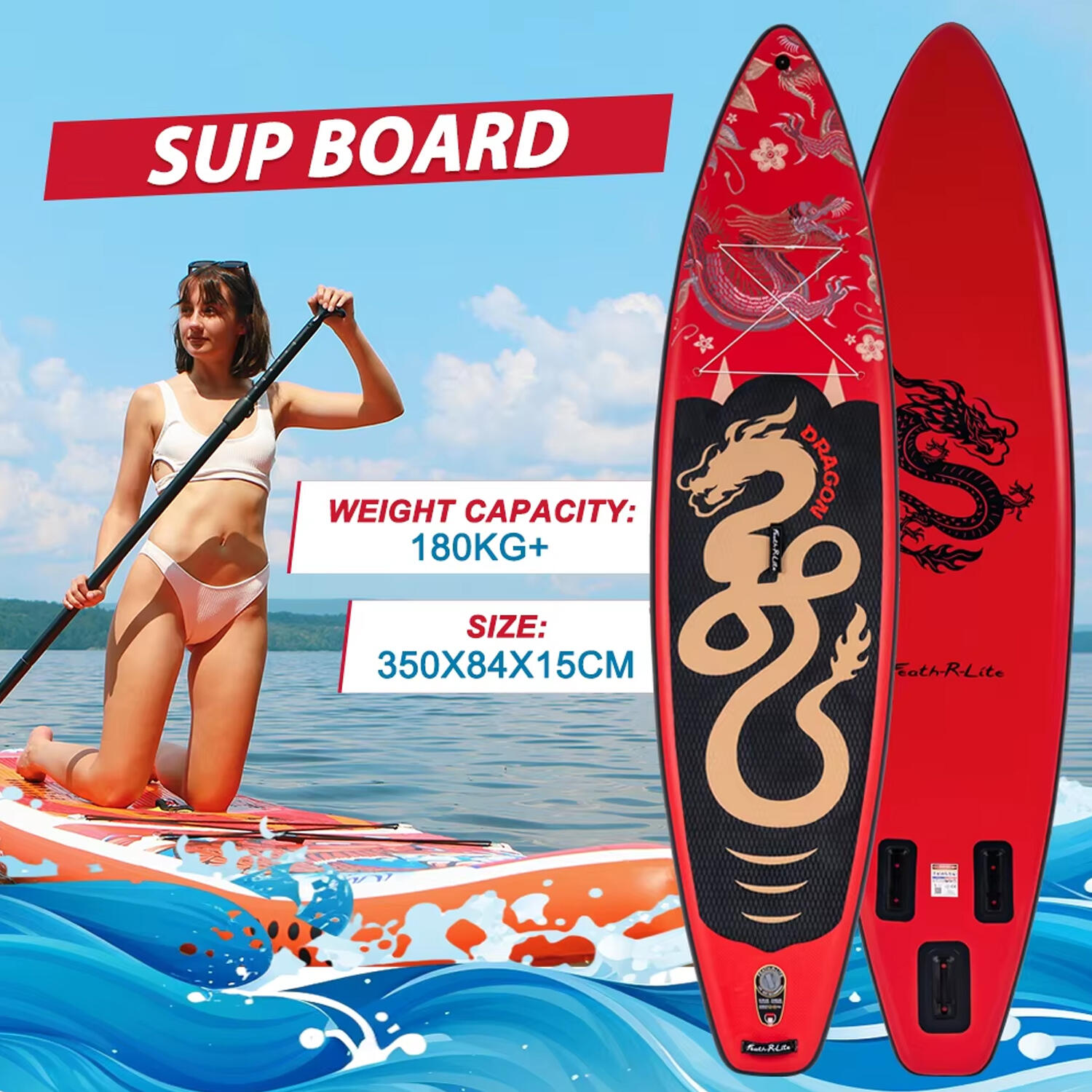SUP Board Wide Stable Max 180kg 350x83x15cm SUPFR17S 2/7