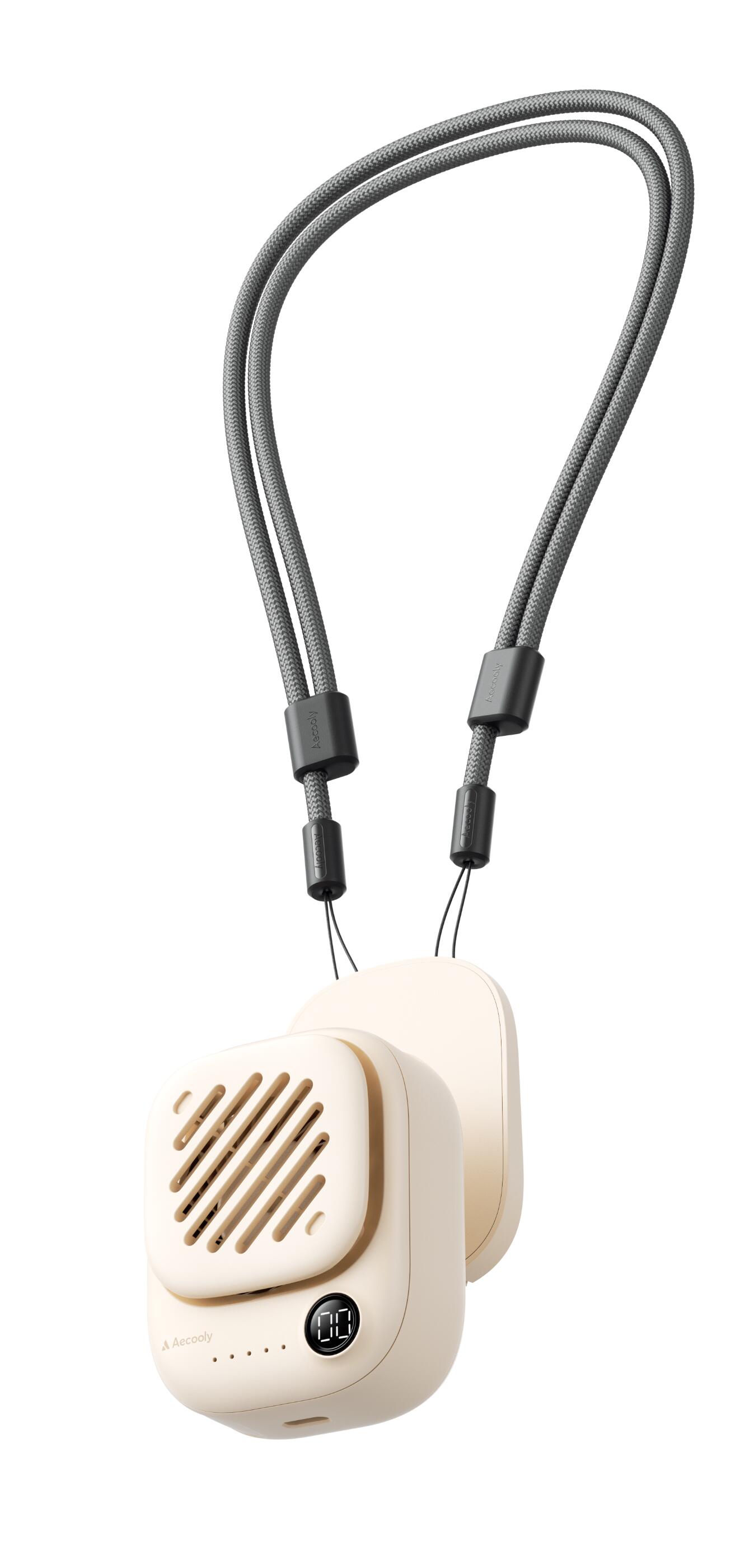 Persoonlijke ventilator - click 01 - magnetisch 3 standen - beige 2/5