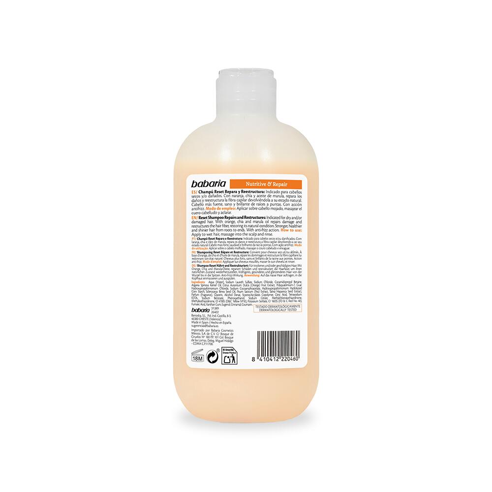 BABARIA Champú Reset Nutritive & Repair 500 ml 2/2