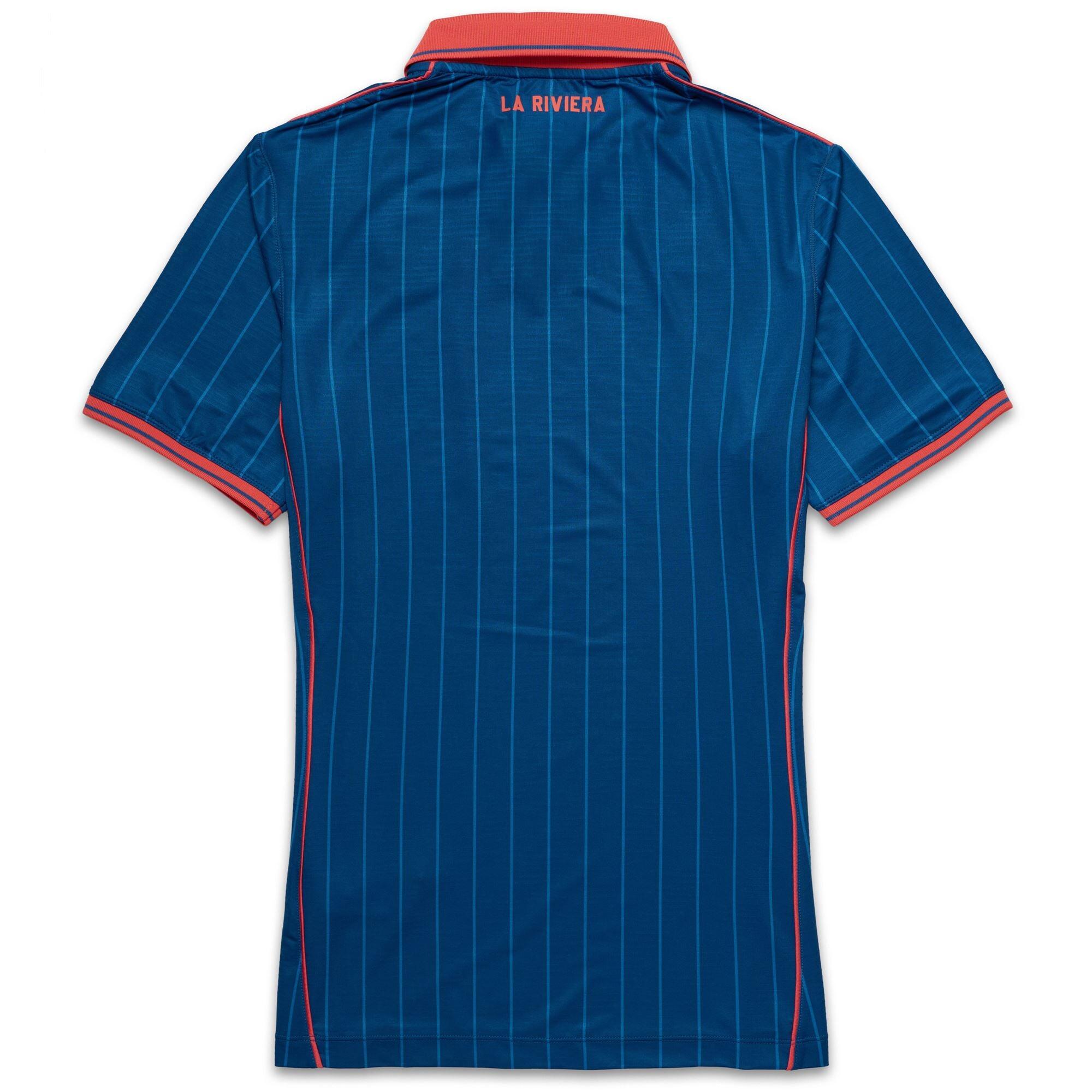T-shirt da uomo in poliestere riciclato blu da calcio 5/5