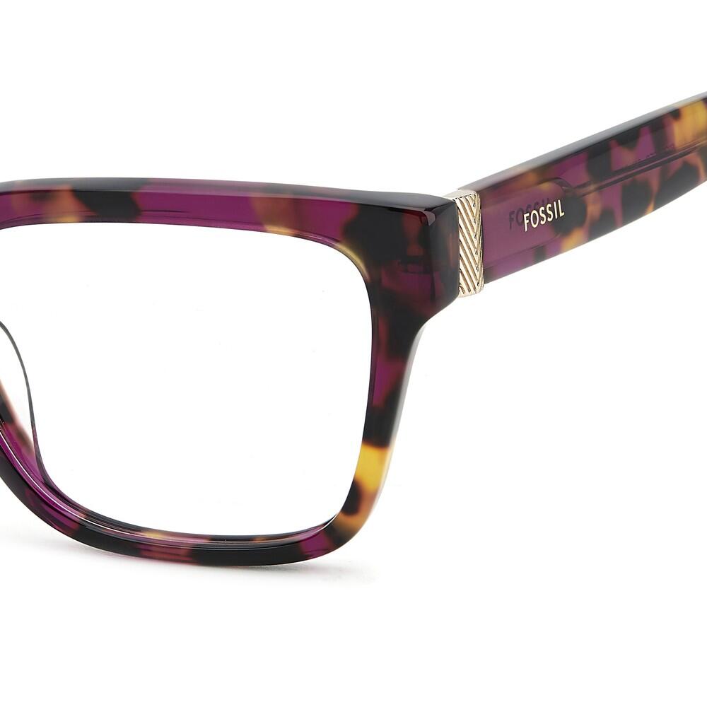 Bril op Sterkte Fossil FOS 7189 YRF van Acetaat Dames 52 mm 3/3