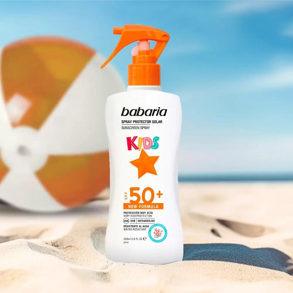 BABARIA Crema Solar Niños 50 En Spray + Protector Solar hydra 50 Cuerpo 5/7