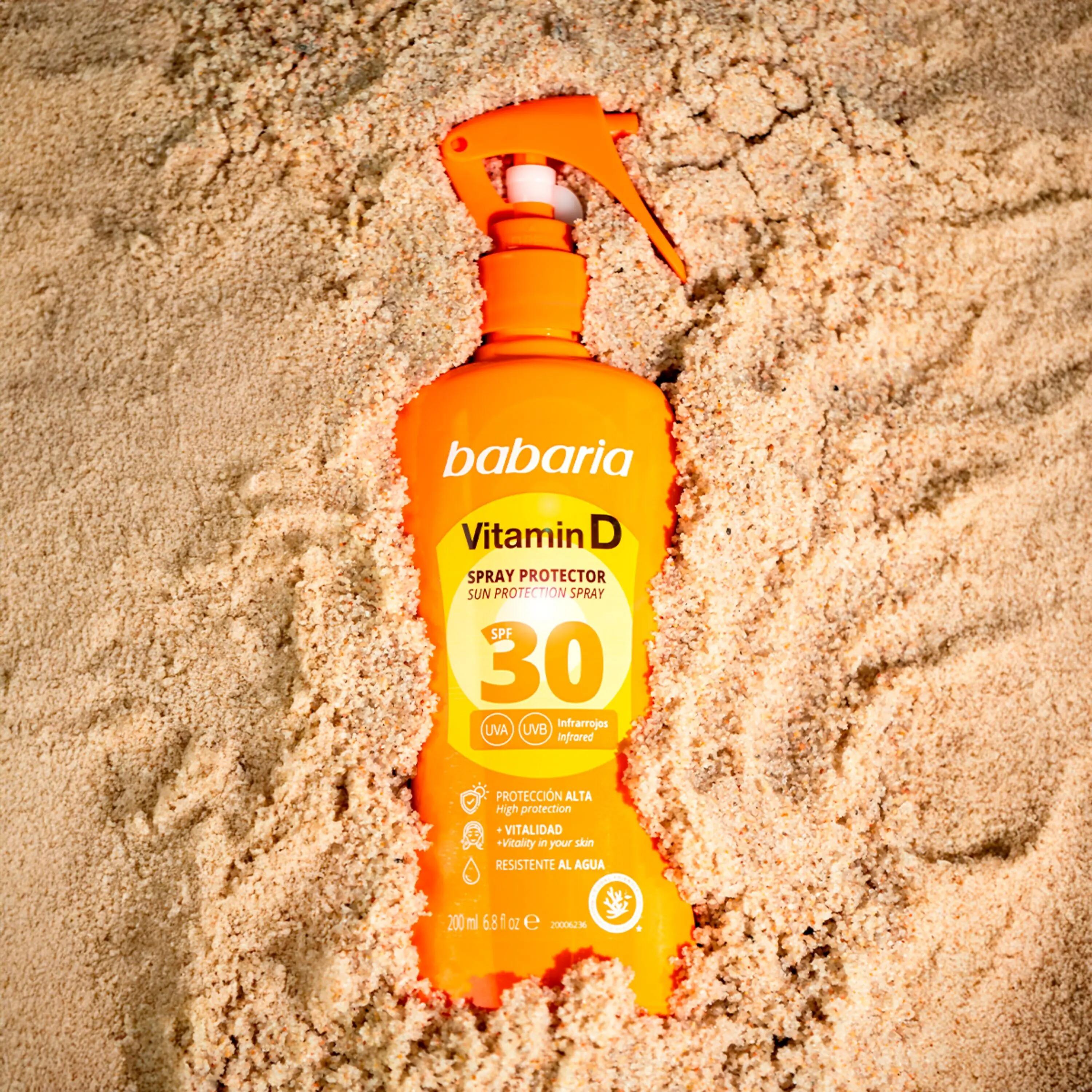 BABARIA Sérum facial + Spray solar SPF30 con Vitamina D 6/7
