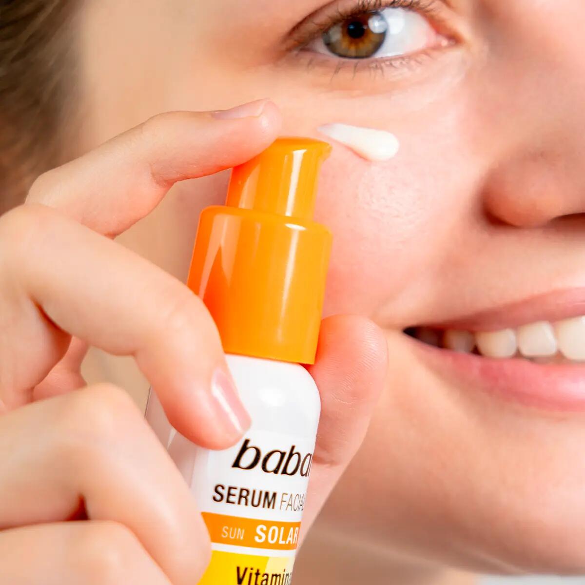 BABARIA Sérum facial + Spray solar SPF30 con Vitamina D 5/7