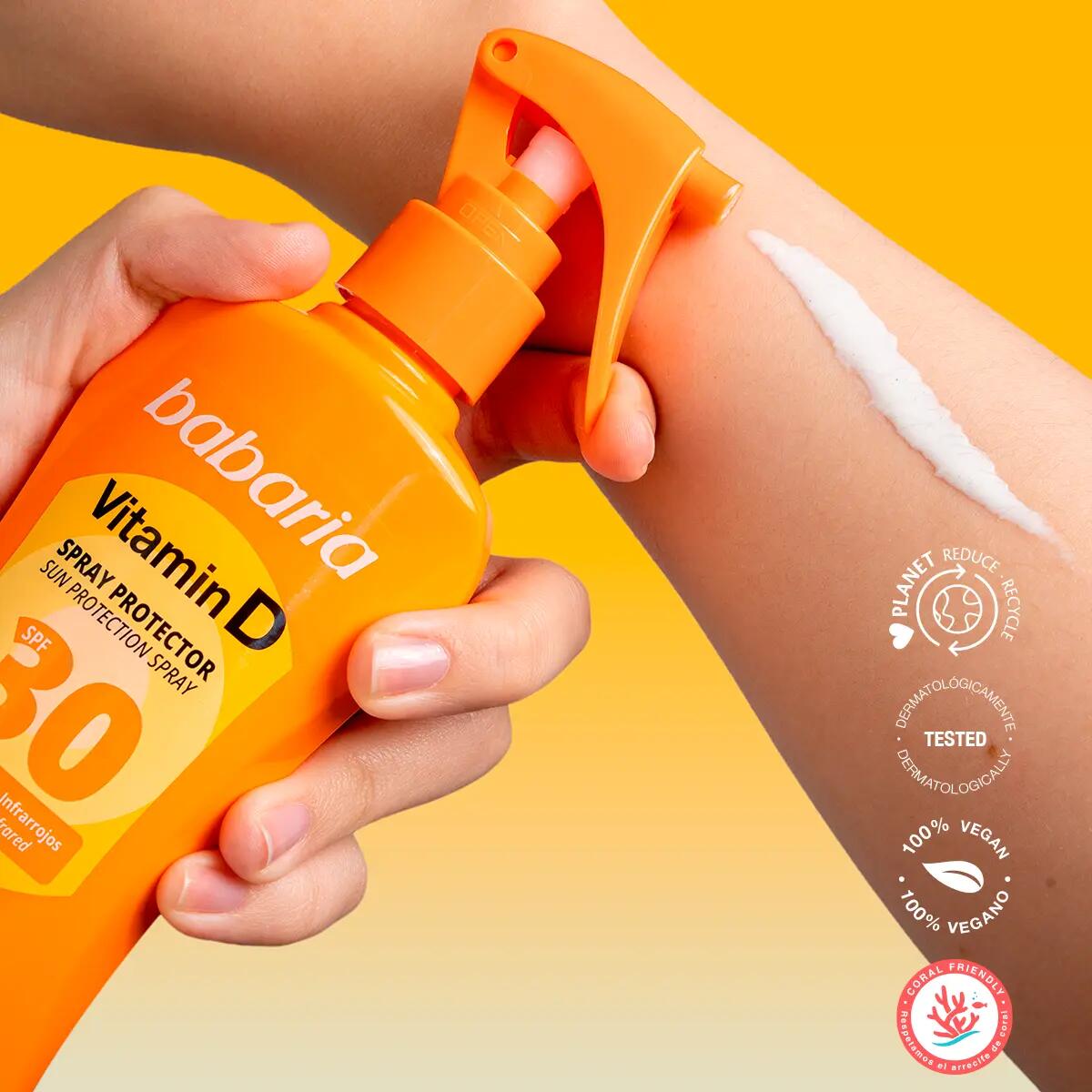 BABARIA Sérum facial + Spray solar SPF30 con Vitamina D 4/7