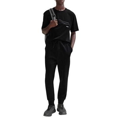 Maglietta Regolare Logo Uomo Boss Nero