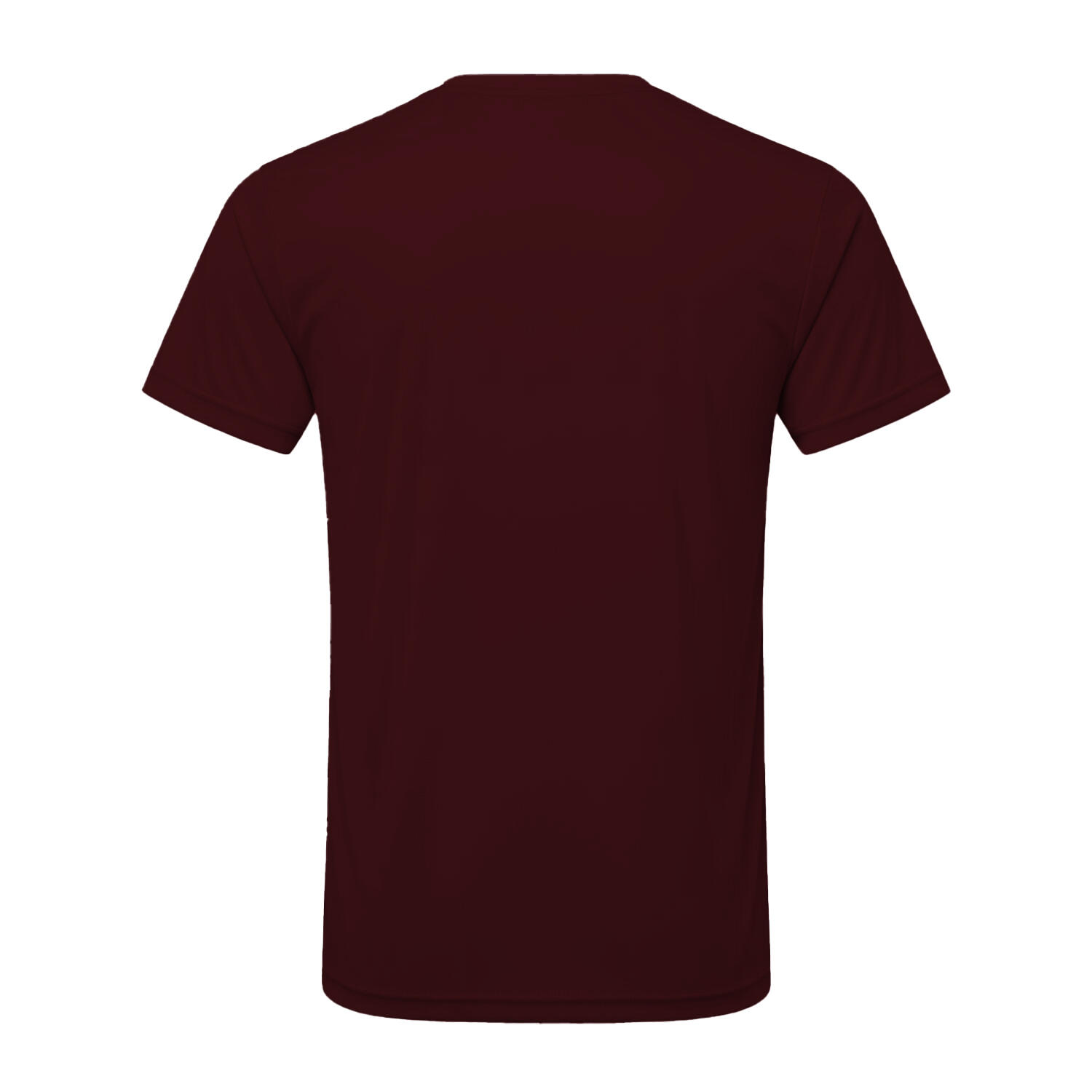 TShirt für Herren Burgunderrot/Schwarze Melange 2/2