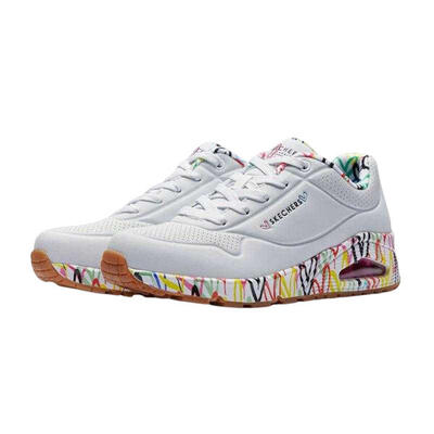 Dames uno loving love trainers (wit/multikleurig)