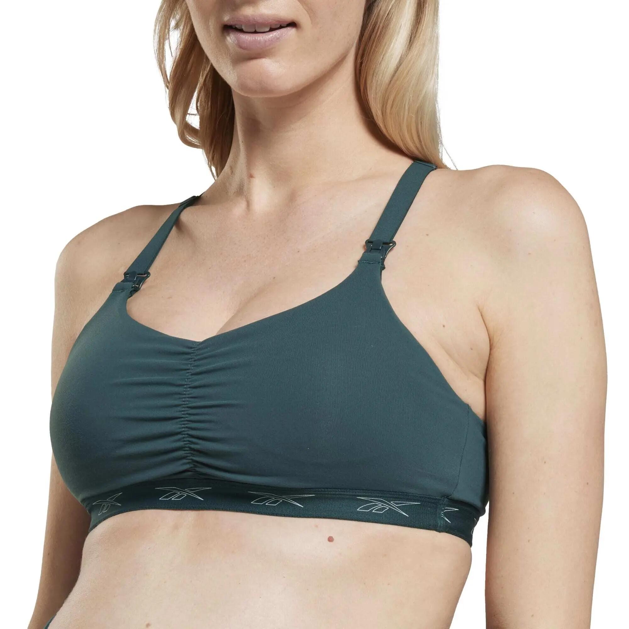 Reggiseno Sportivo Donna Reebok Verde Foresta 5/5