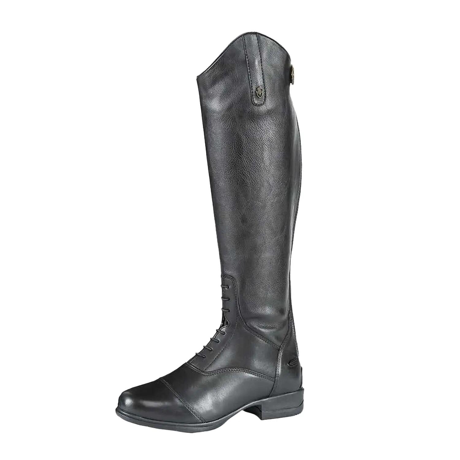 Womens/Ladies Gianna Leather Long Riding Boots (Black) 2/3