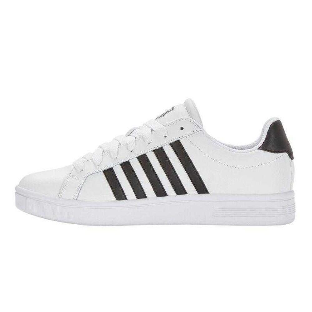 Ténis de couro Court Tiebreak para homem (Branco / Preto) 3/5