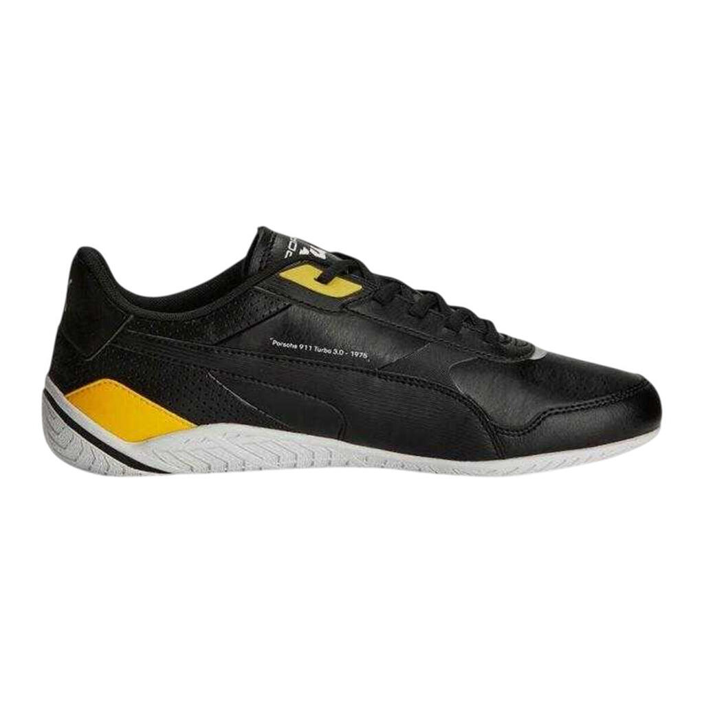 Mens Porsche Legacy Synthetic Leather Sport Shoes (Black)