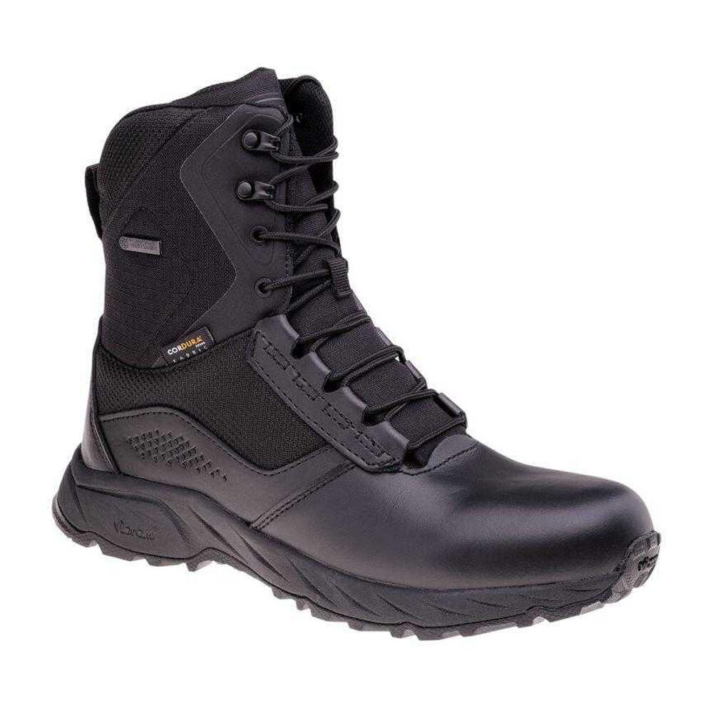 Mens Interceptor Leather Tactical Boots (Black)