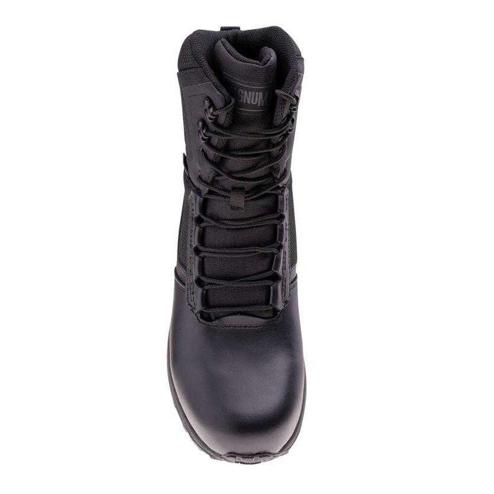 Heren Dasar Leren HighTop Combat Boots (Zwart) 4/4