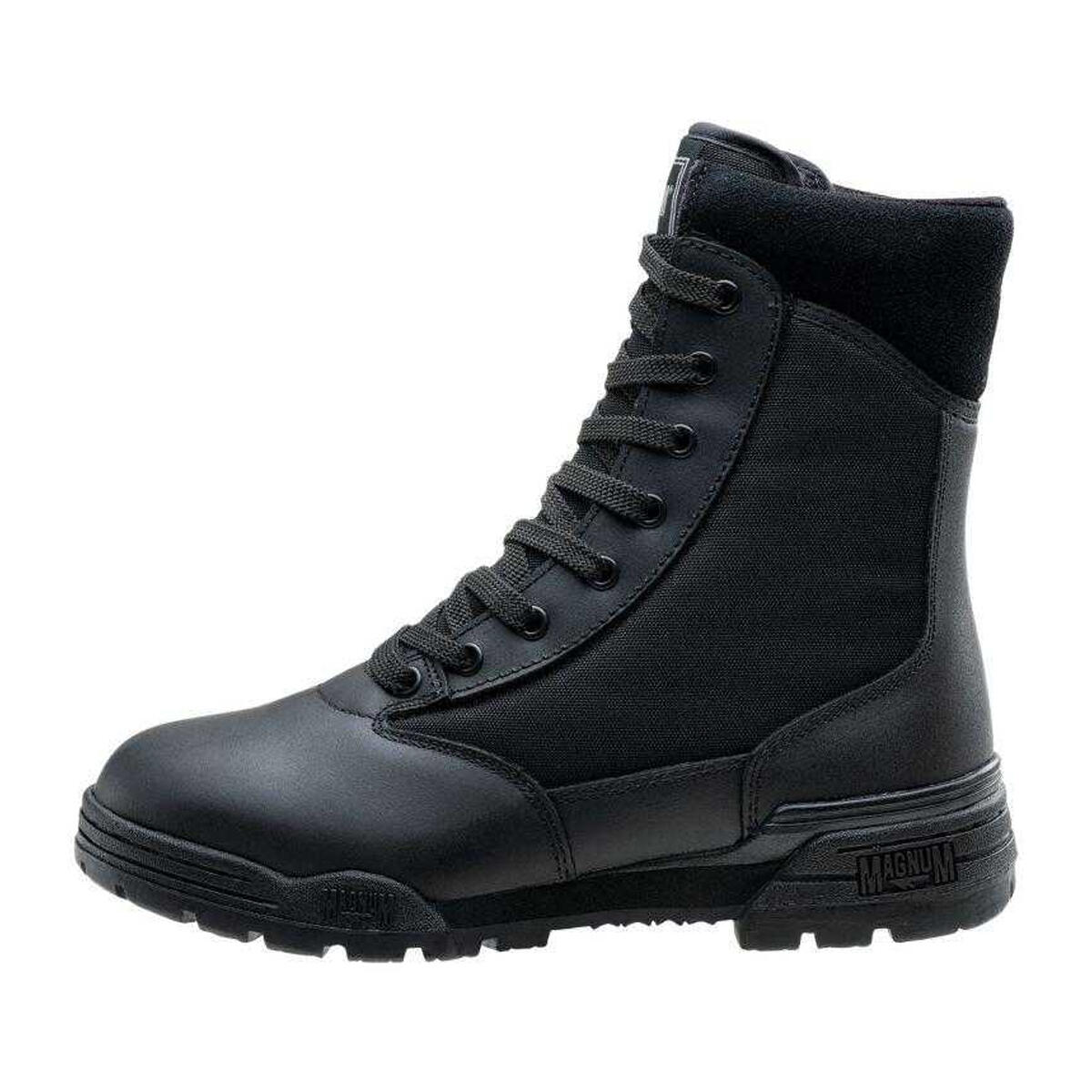 Botas de couro de grão clássico para homem (Preto) 2/5