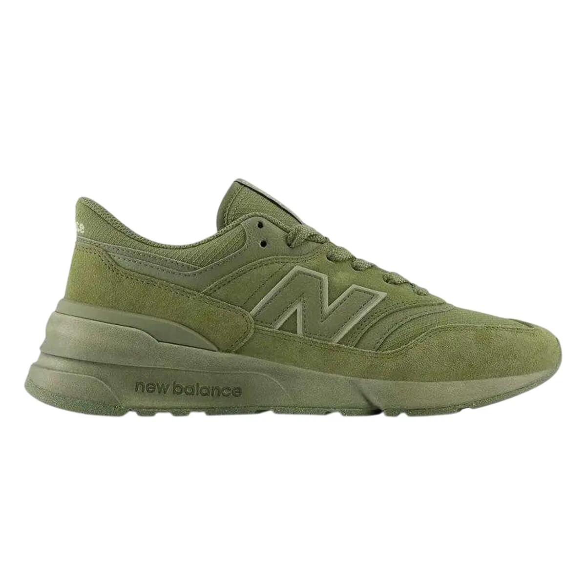 Logo Sneaker für , Wildleder Herren Grün 3/6