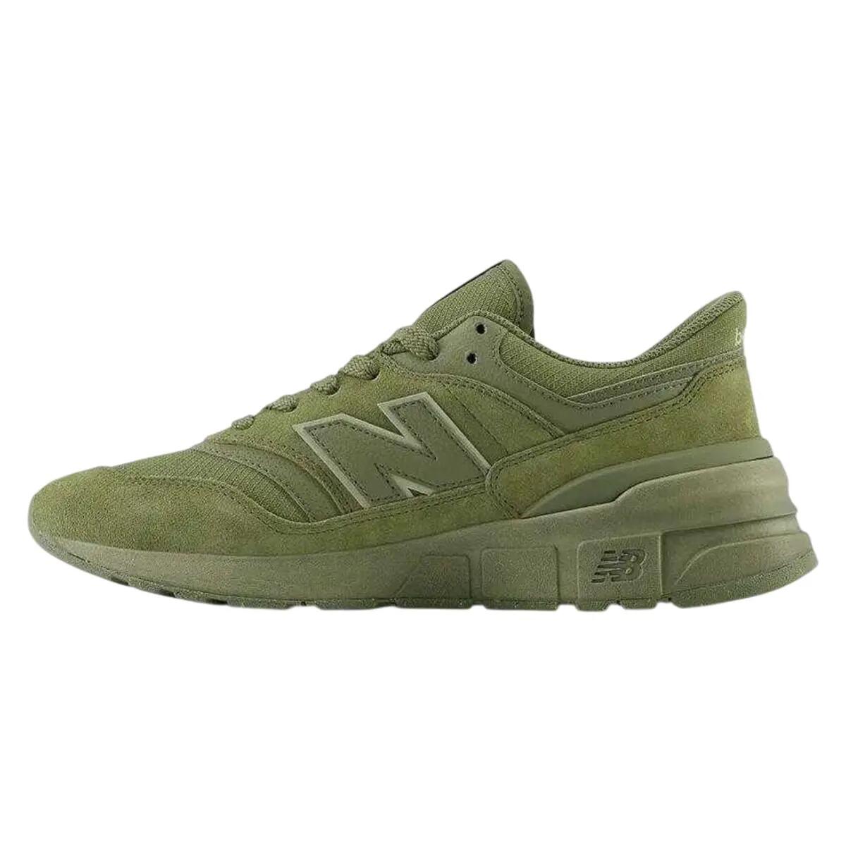 Logo Sneaker für , Wildleder Herren Grün 2/6