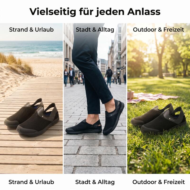 LUHTA Herren Sneaker Slipper Leuto Herren Sommer Schuhe Slip on Freizeitschuh 45 6/7