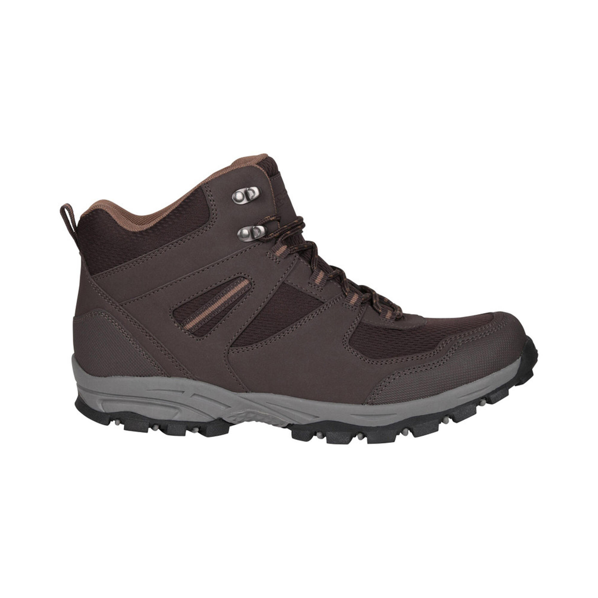 Mens Mcleod Wide Walking Boots (Dark Brown) 4/4