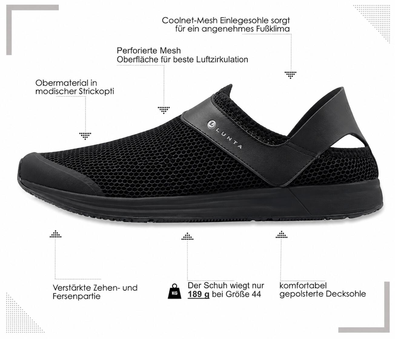 LUHTA Herren Sneaker Slipper Leuto Herren Sommer Schuhe Slip on Freizeitschuh 45 2/7