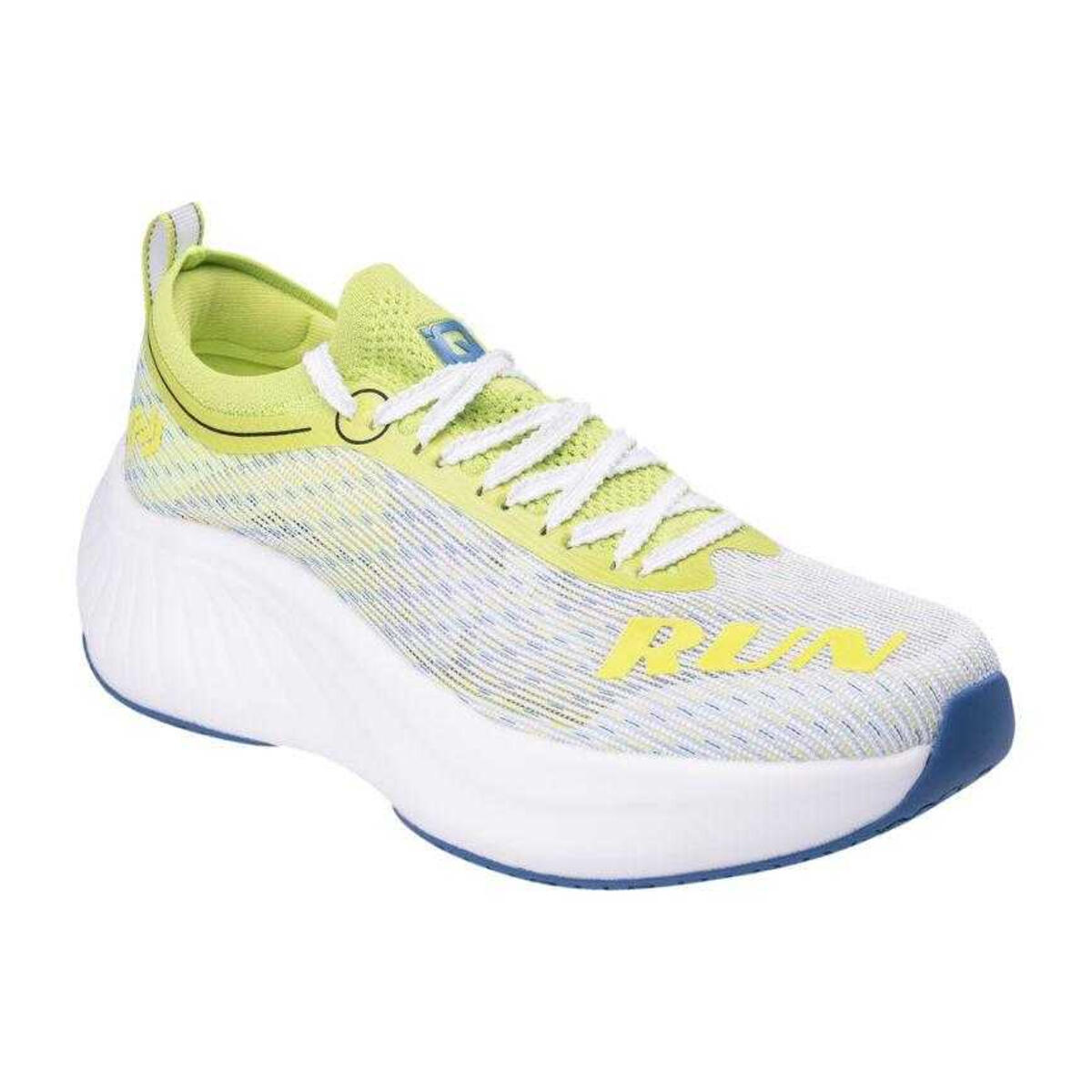 Baskets Motif/style Logo PARADO Homme (Blanc / Jaune) 1/7
