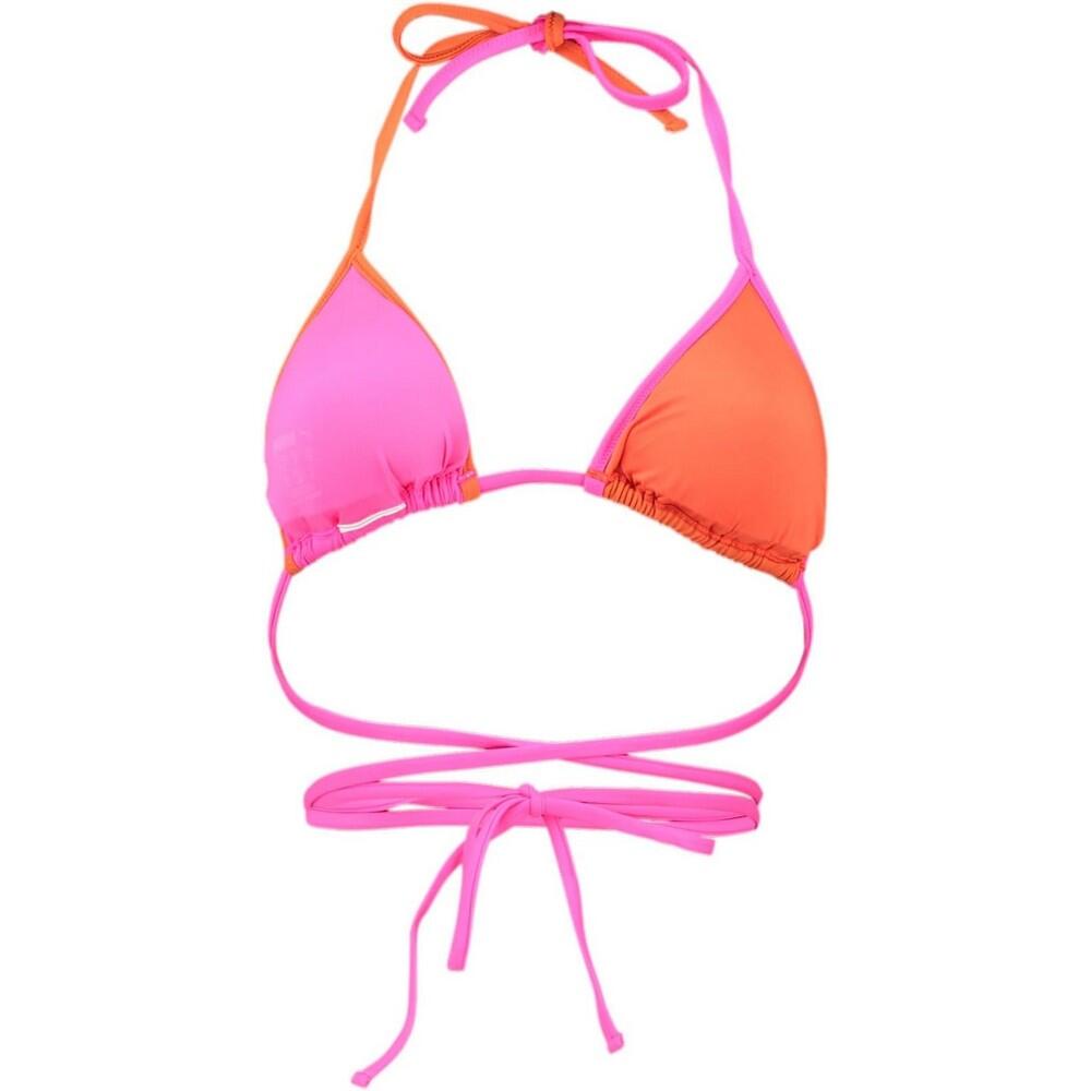 Dames Driehoek Wikkel Bikini Top (Roze) 3/3