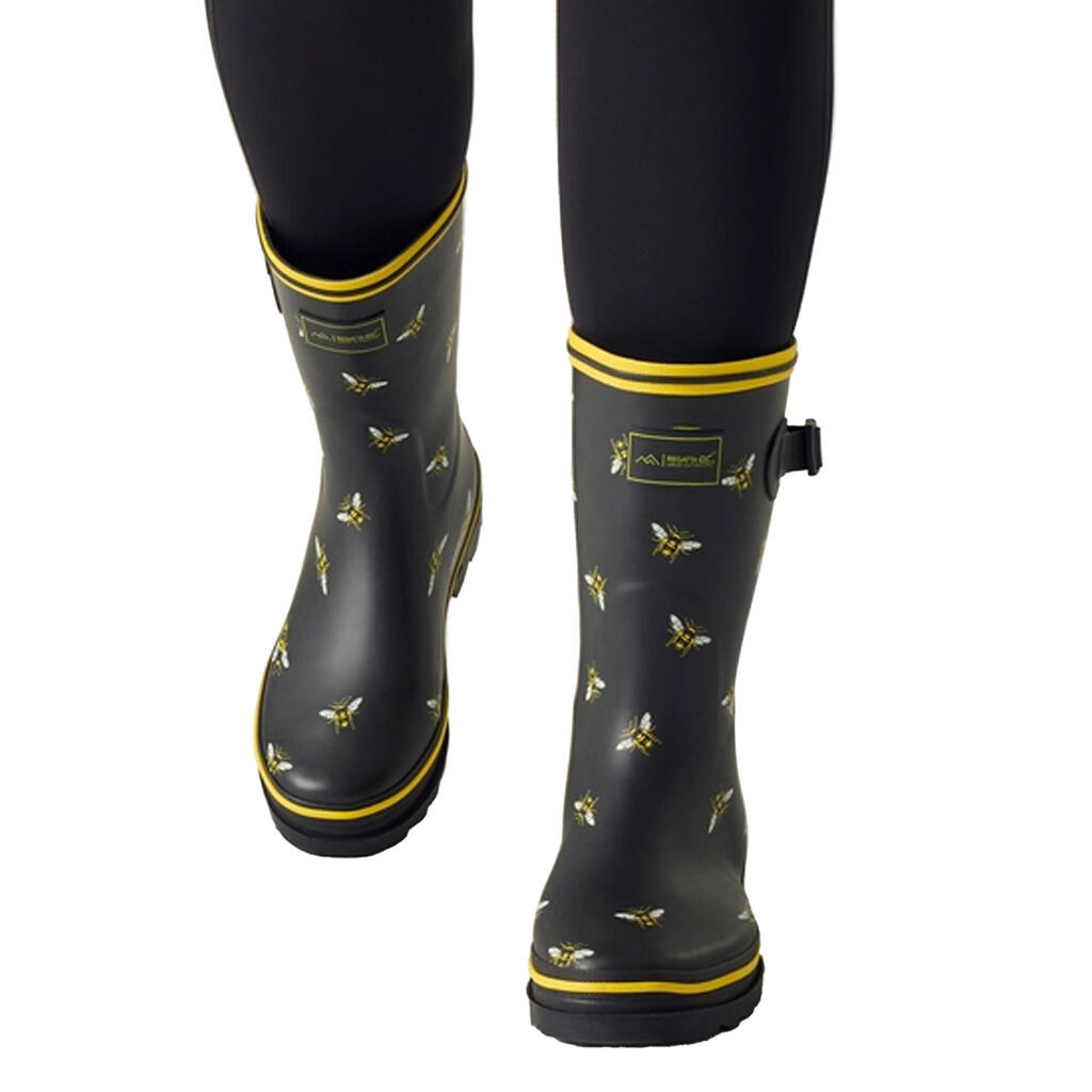 Womens/Ladies Amelia Bee Wellington Boots (Black)