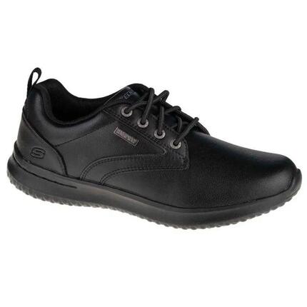 Sneakers en cuir SKECHERS Delson Antigo pour homme - Noir, pointure UK 12