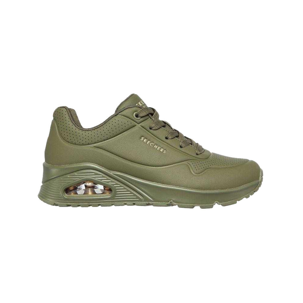 Scarpe SportiveDonna Skechers Uno Stand On Air Verde Oliva 3/7