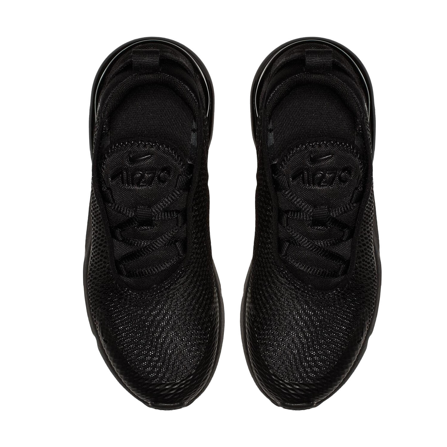 Scarpe SportiveBambini Nike Air Max 270 Triplo Nero 3/4