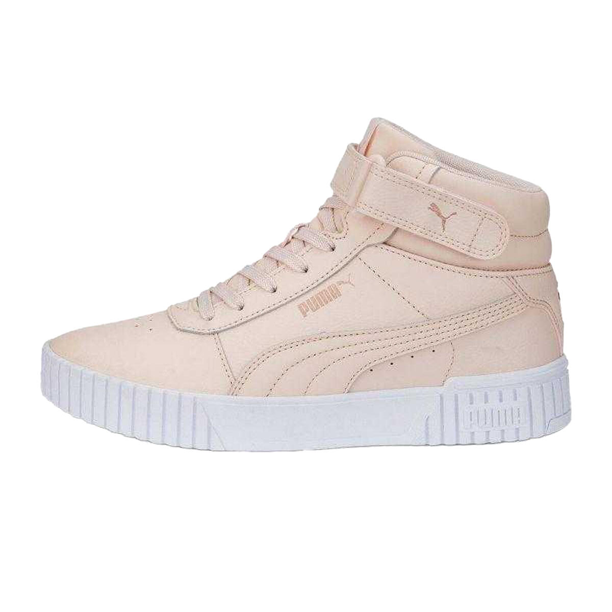Dames Carina 2.0 Cow Leather Mid Cut Trainers (Roze) 2/5