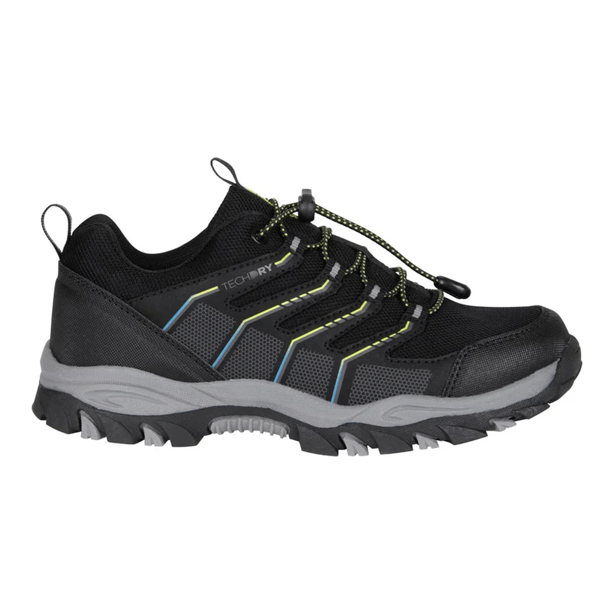 Childrens/Kids Bolt Waterproof Trainers (Black) 4/6