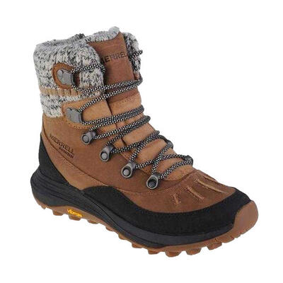 Dames siren 4 thermo nubuck zip wandelschoenen (bruin)